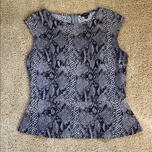 Ann Taylor animal print top 10P